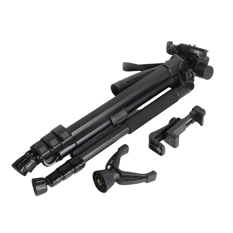 Camera Tripod with Shooting-Rest Adapters