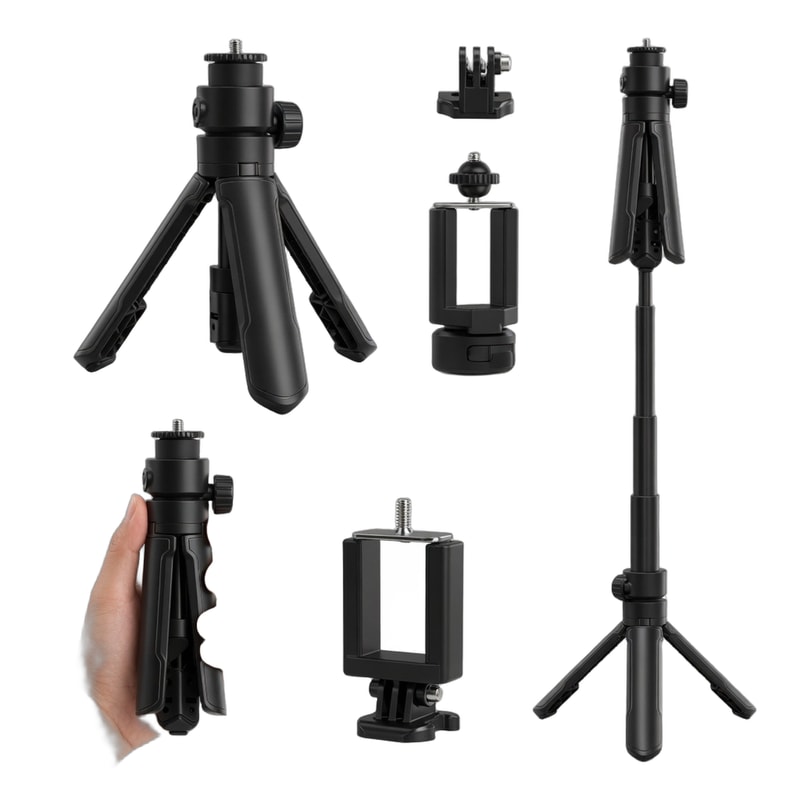Desktop Tripod + Phone Clamp Kit